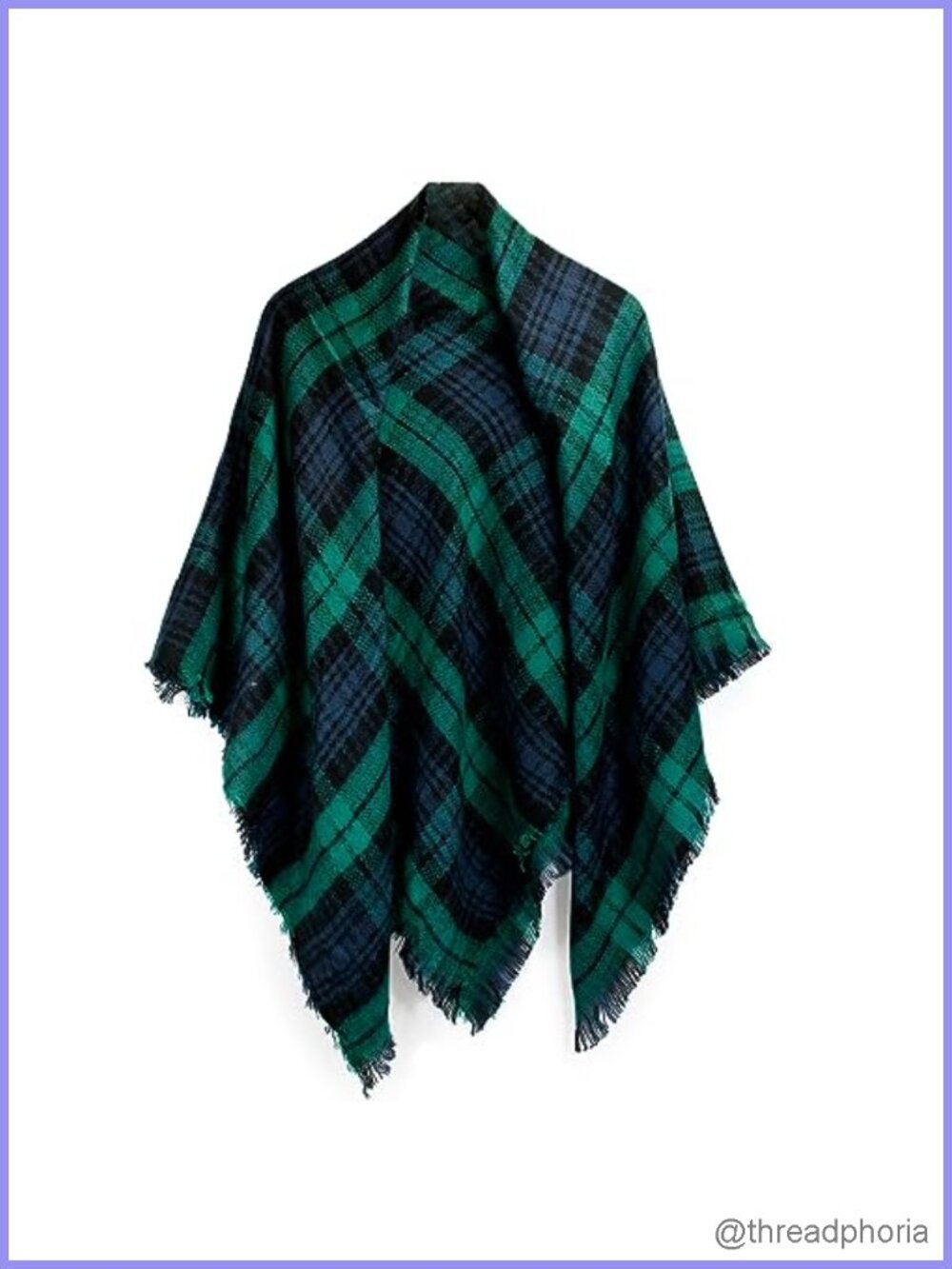 Women's Plaid Pashmina Wrap Shawl Scarf Cotton Lightweight Fall Winter